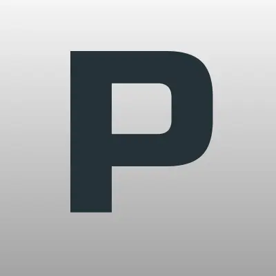 Полюс+, магазин электротоваров, лого-визитка
